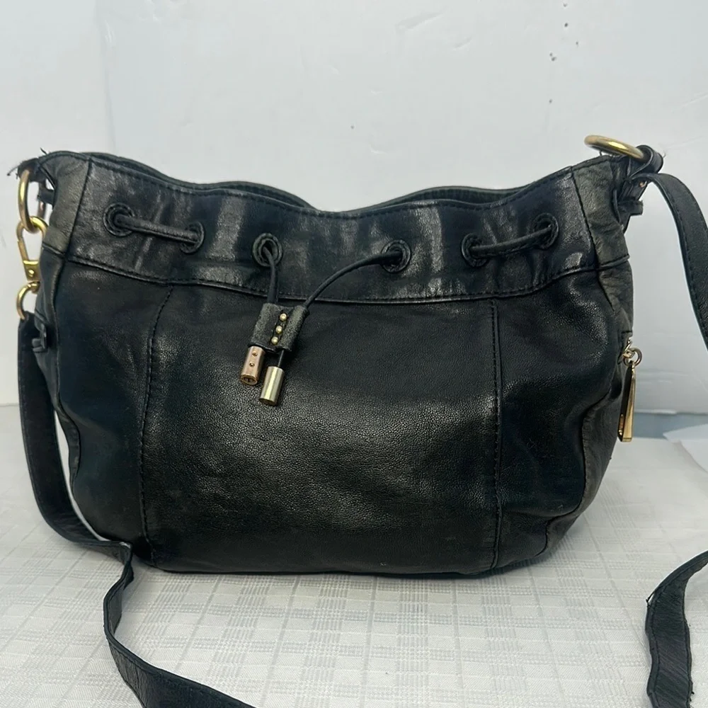 Vintage Juicy Couture, black, soft, leather bag